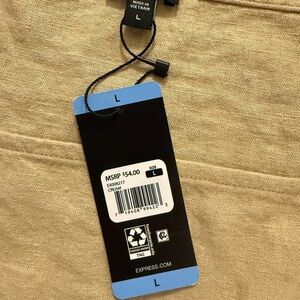 Express Tan Linen Tank Top